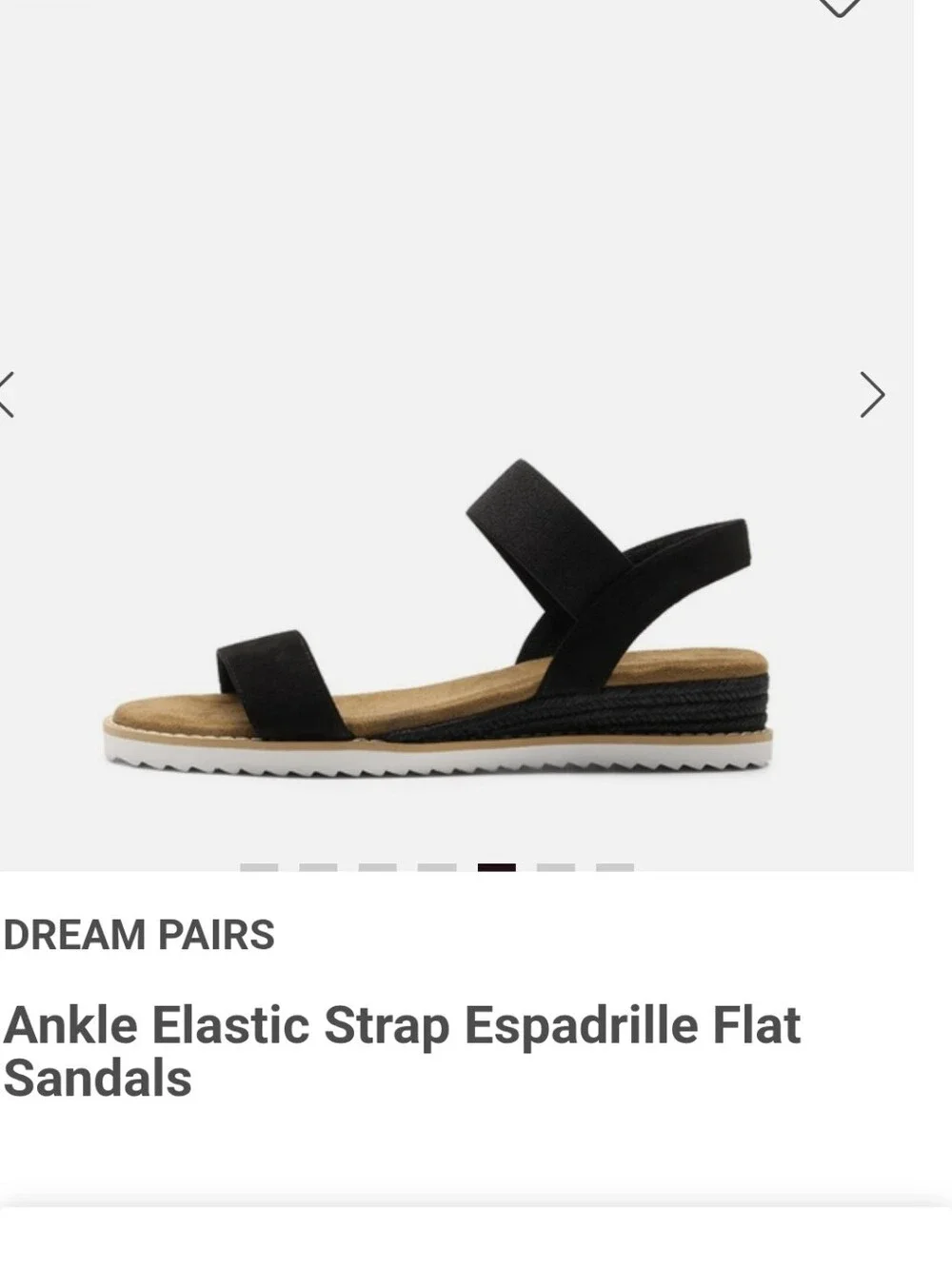 Dream Pairs Women's Black Espadrille Sandals